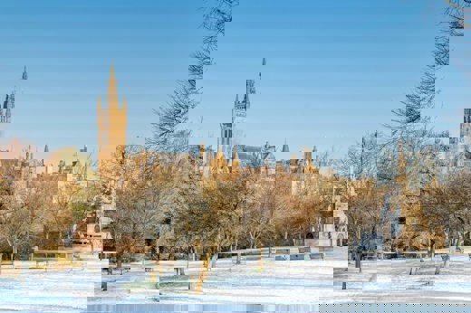 Kelvingrove Park Glasgow Winter