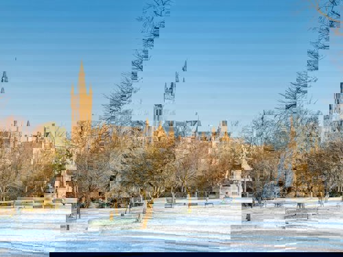 Kelvingrove Park Glasgow Winter