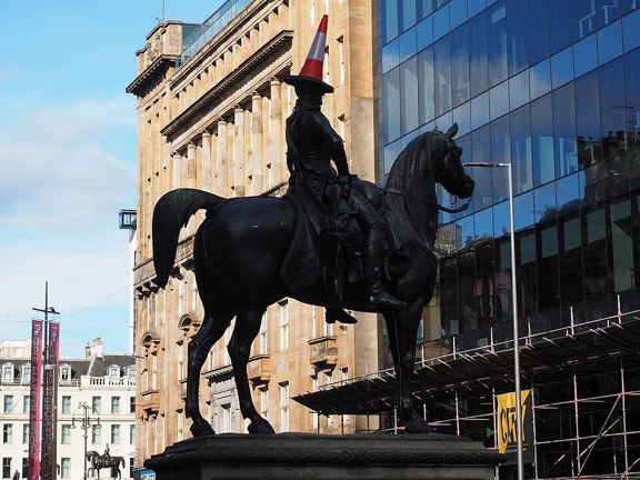 Equestrian Statue Of The Duke Of Wellington, Glasgow In September 2022
