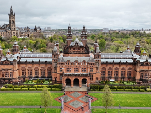 Kelvingrove Art Gallery And Museum Aerial 2025 04 17